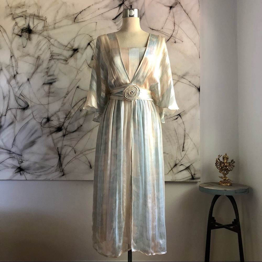 Gorgeous Vintage Silk Maxi Dress!
